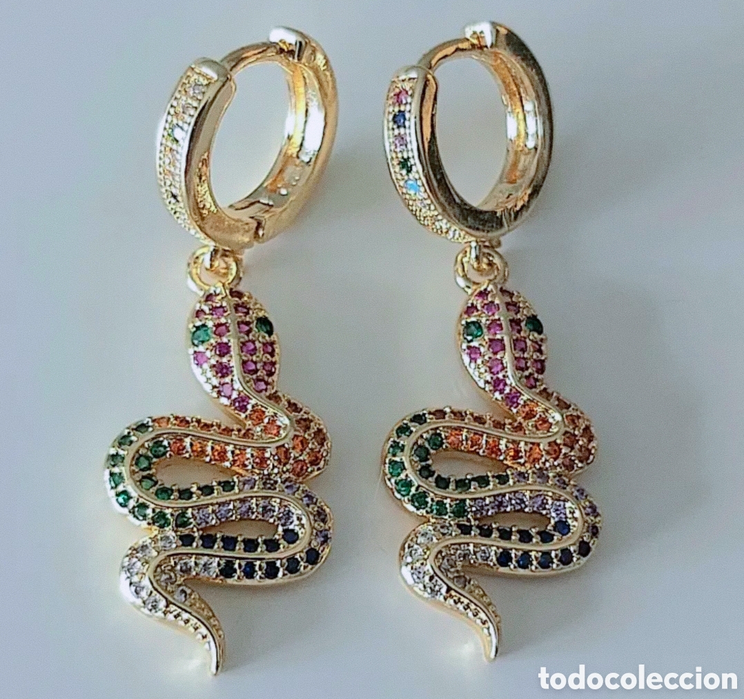 Joyeria: PRECIOSOS PENDIENTES EN FORMA DE SERPIENTE. REF S6 EOS PENDIENTES 240625 - Foto 1