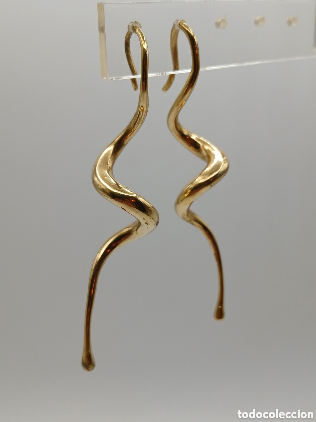 Joyeria: Pendientes metal chapado oro - Foto 2