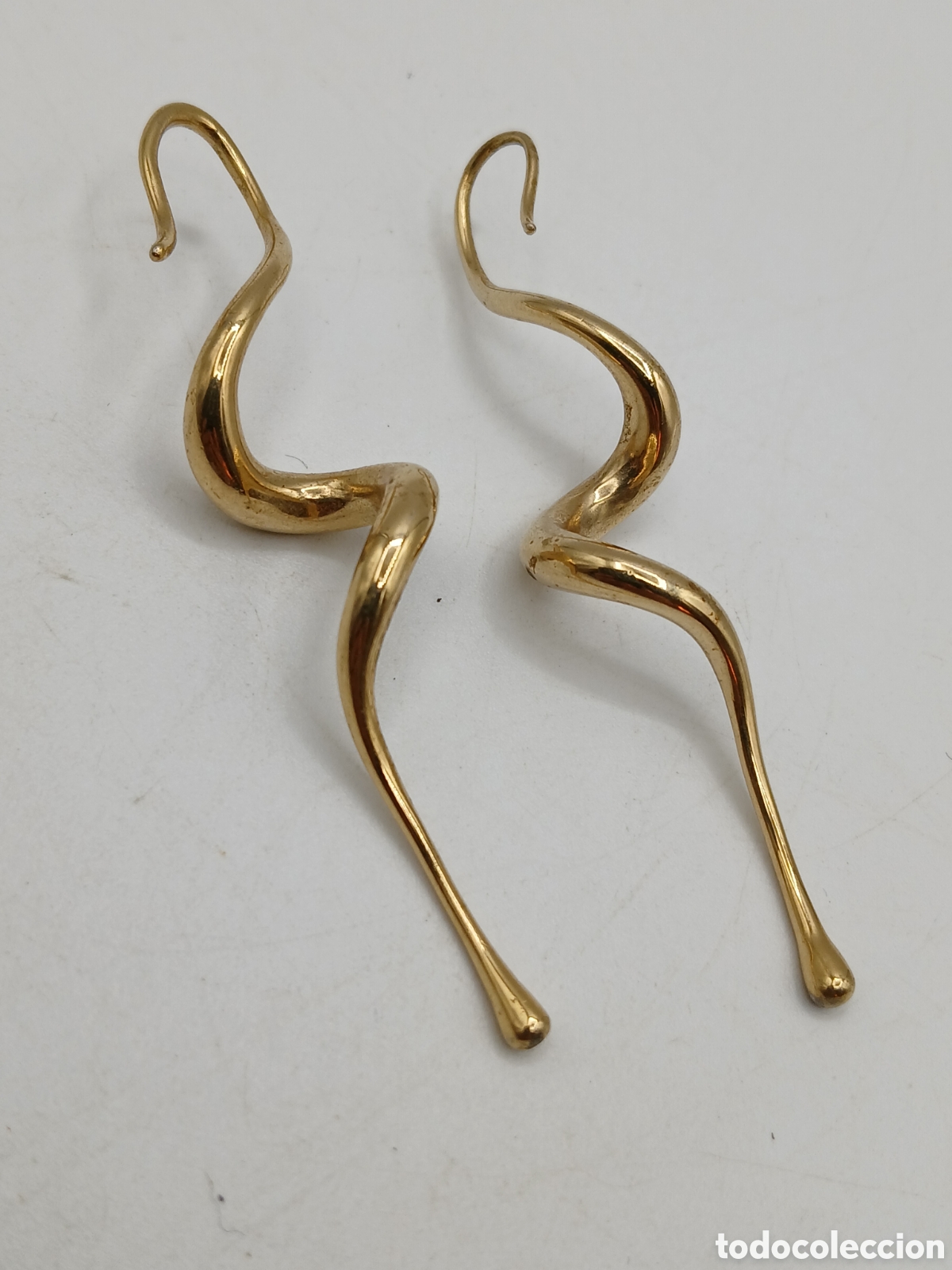 Joyeria: Pendientes metal chapado oro - Foto 3