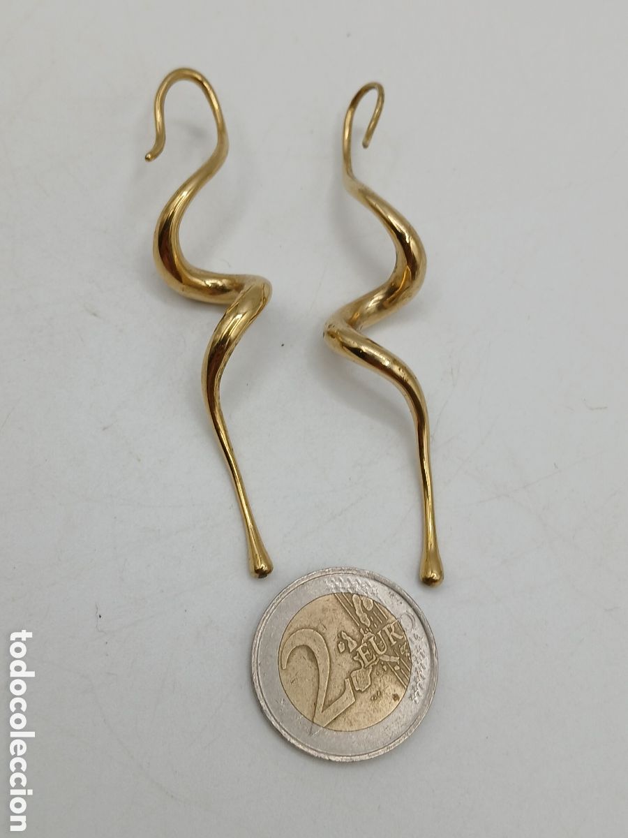 Joyeria: Pendientes metal chapado oro - Foto 4