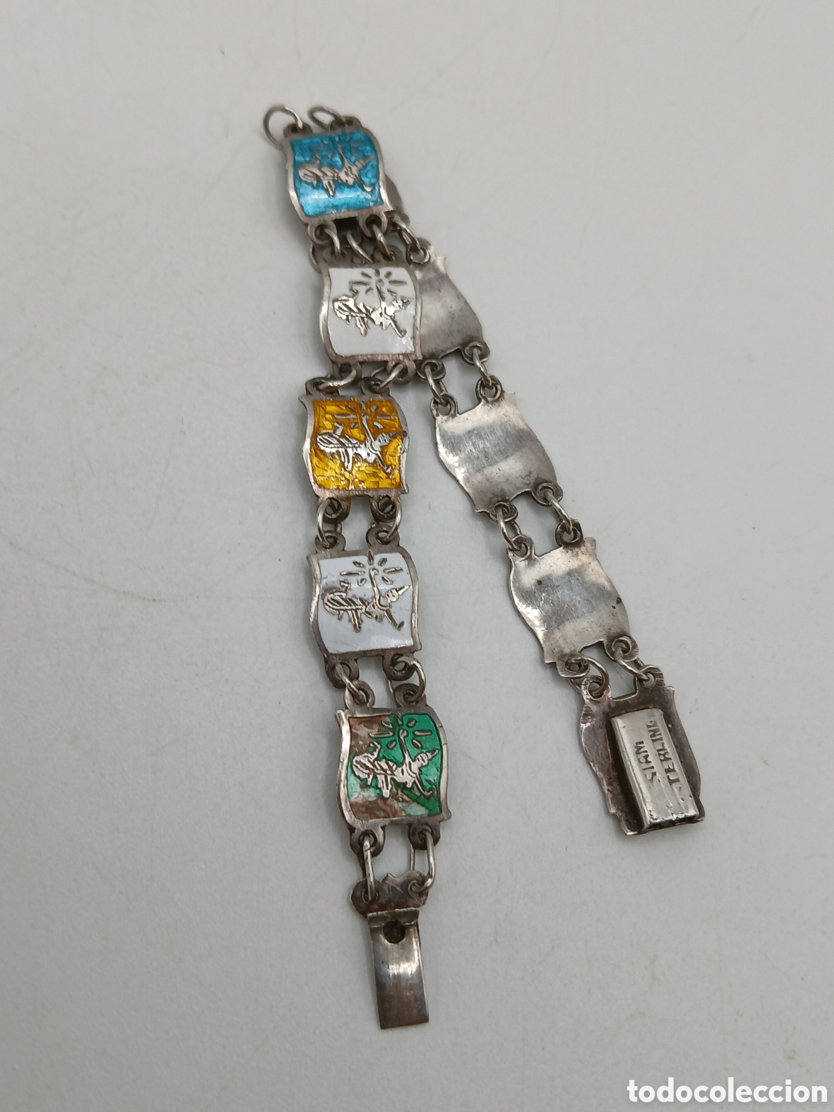 Joyeria: Pulsera plata 925mls y esmalte. Siam - Foto 1