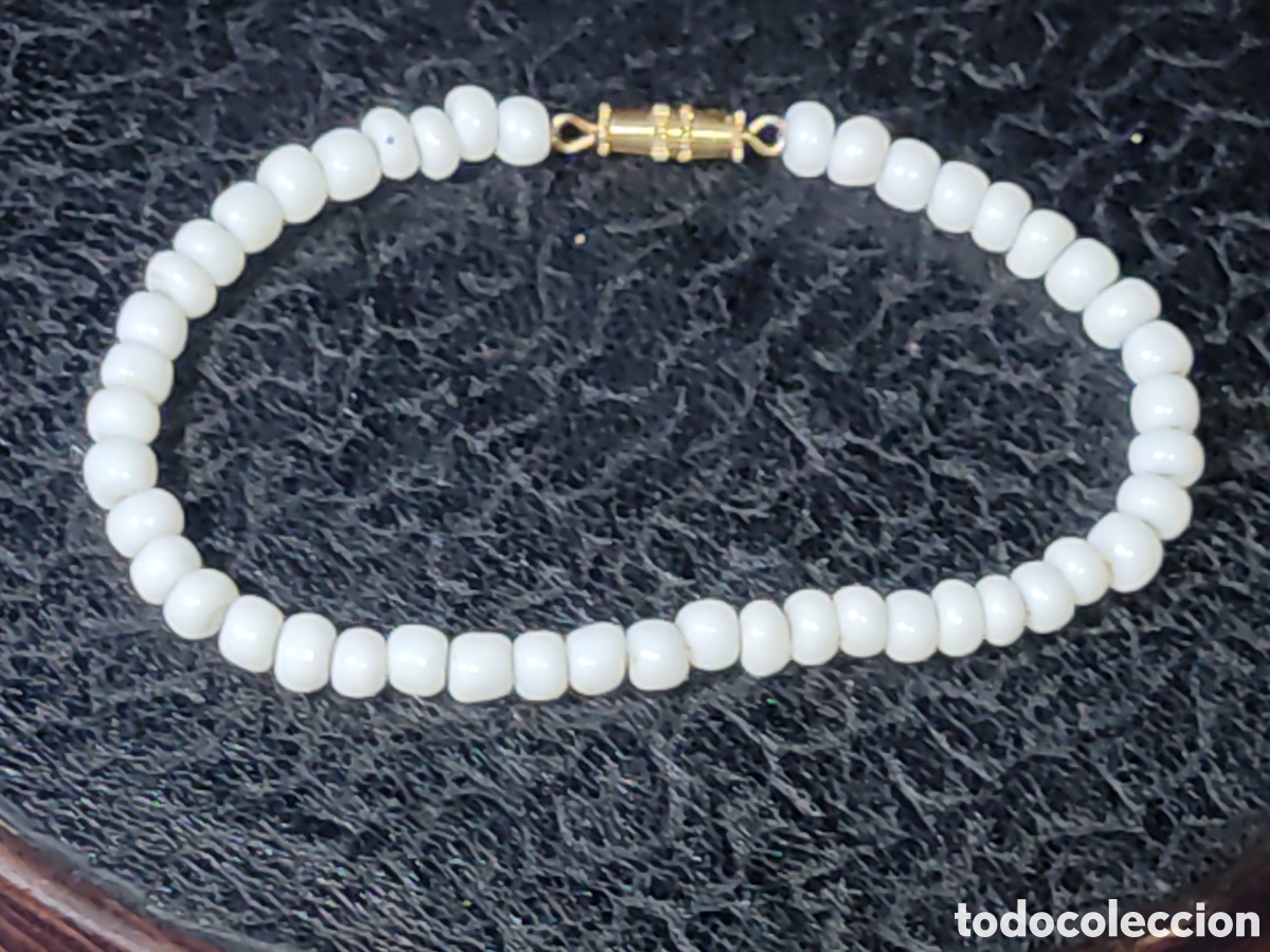 Joyeria: Pulsera de opalina blanca & Cristal.Vintage. - Foto 2