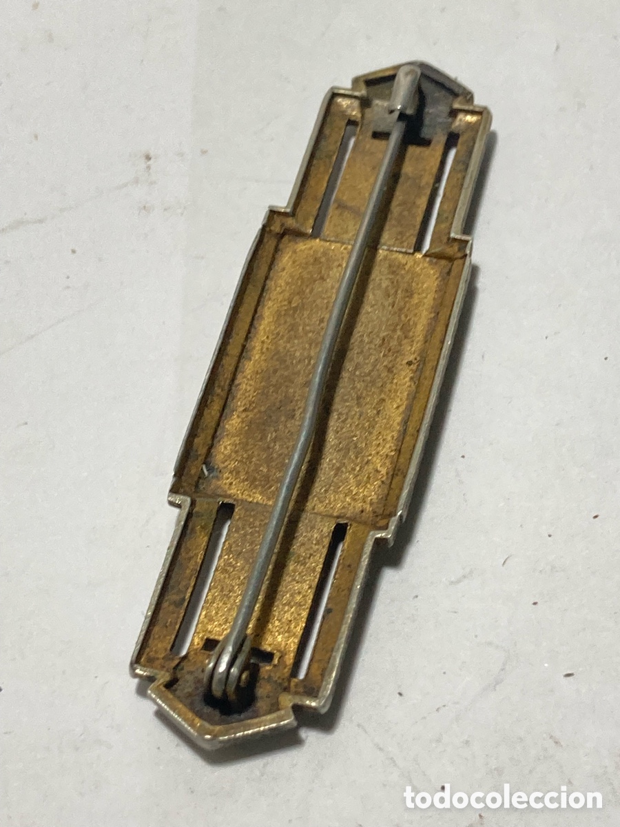 Joyeria: Broche o prendedor vintage con esmalte edificio hist&oacute;rico siglo XX /B161 - Foto 4