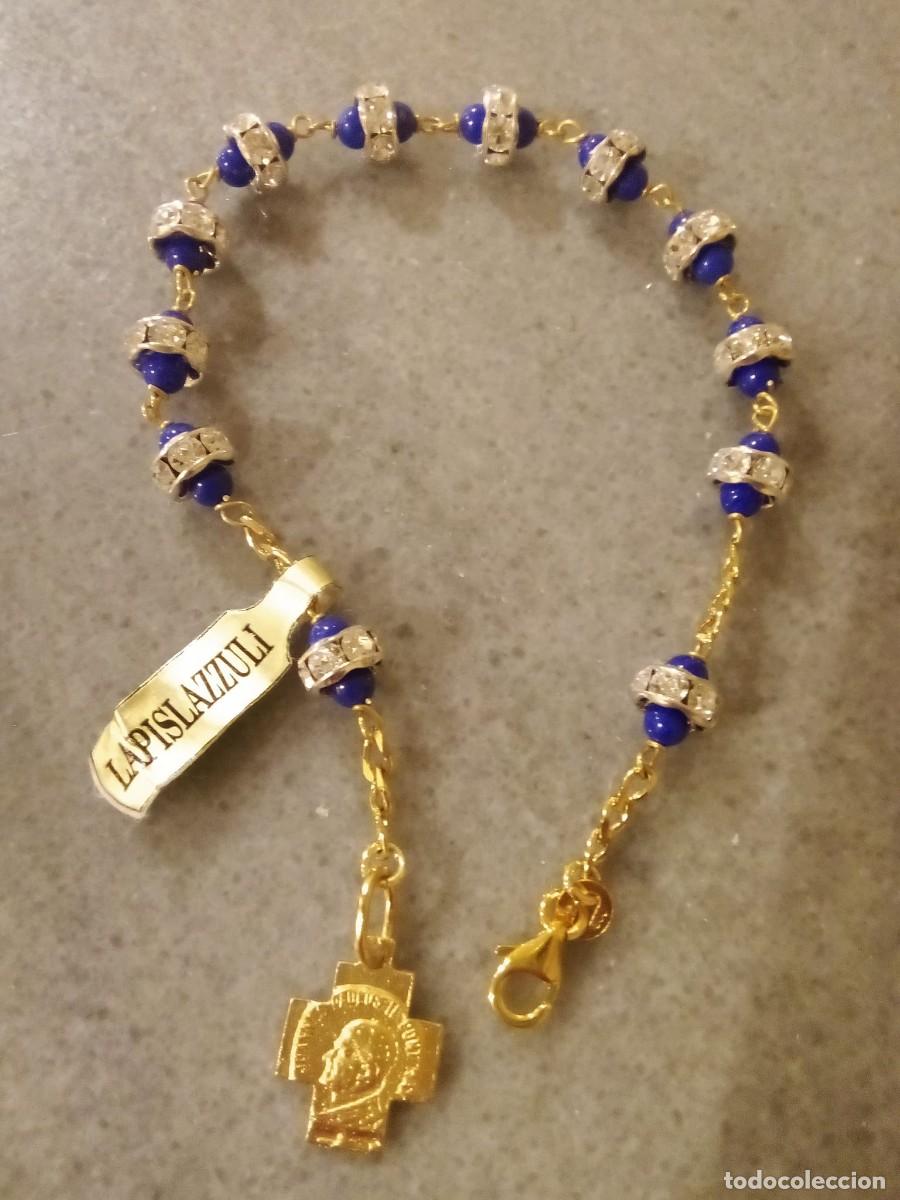 Joyeria: Pulsera de plata y lapizlapuli. - Foto 2