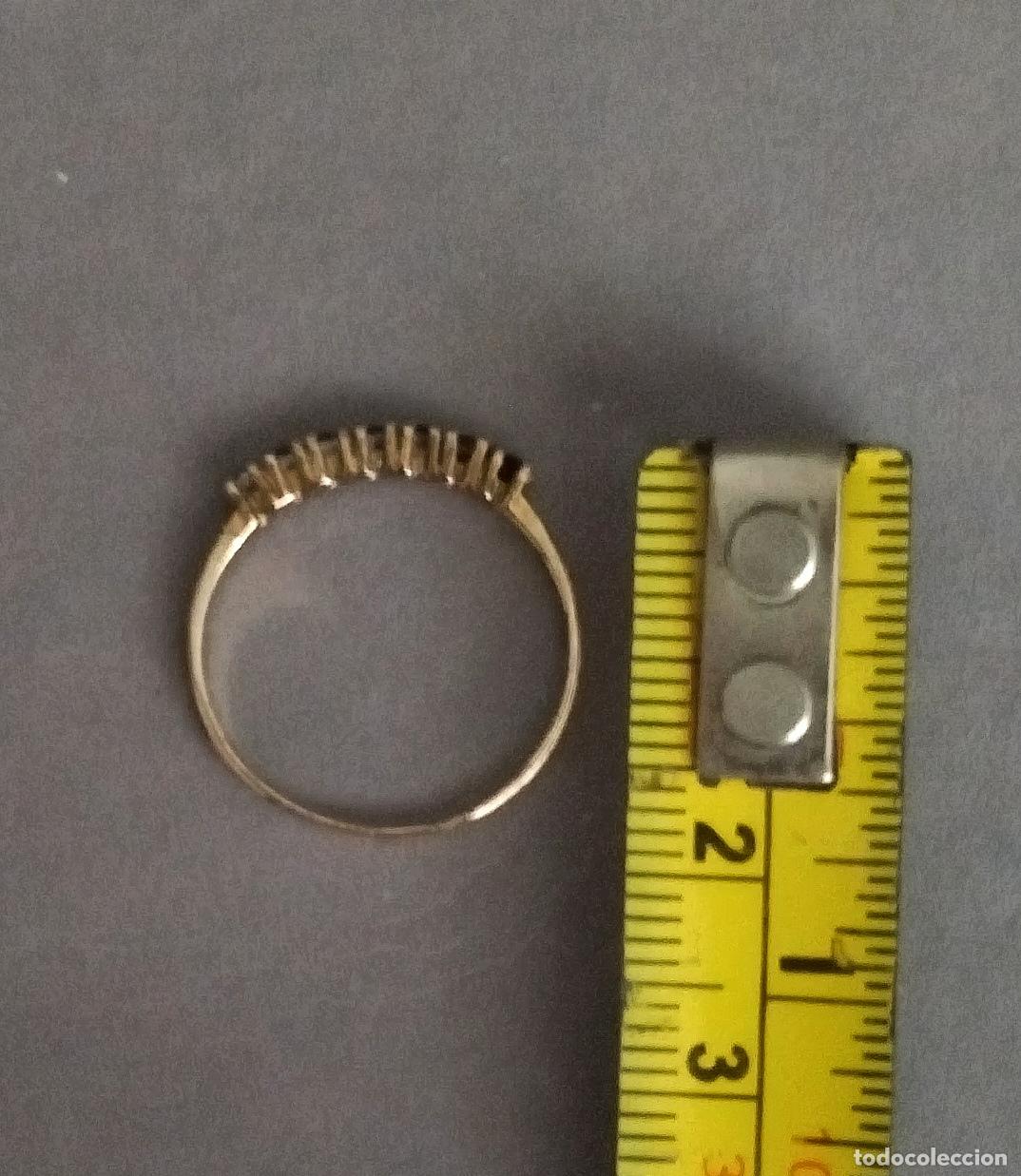 Joyeria: Anillo de plata de ley dorada , contrastada. Con &oacute;nix. - Foto 4