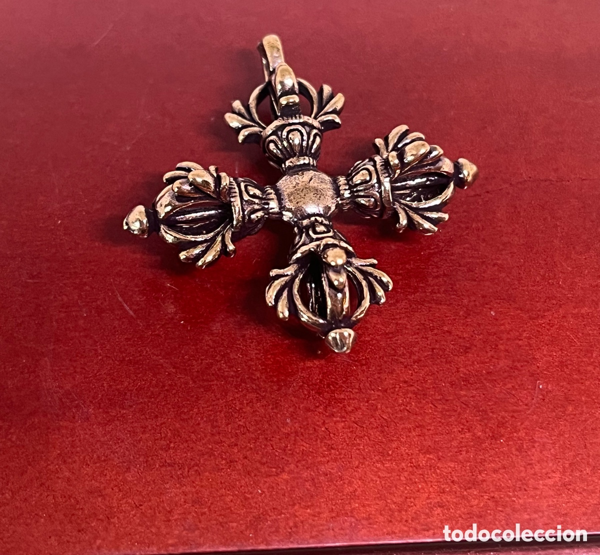 Joyeria: CRUZ DE VARAS TIBETANAS DE BRONCE - Foto 1