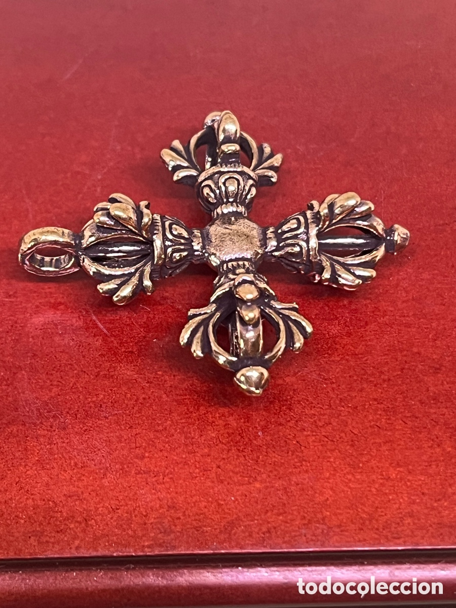 Joyeria: CRUZ DE VARAS TIBETANAS DE BRONCE - Foto 3