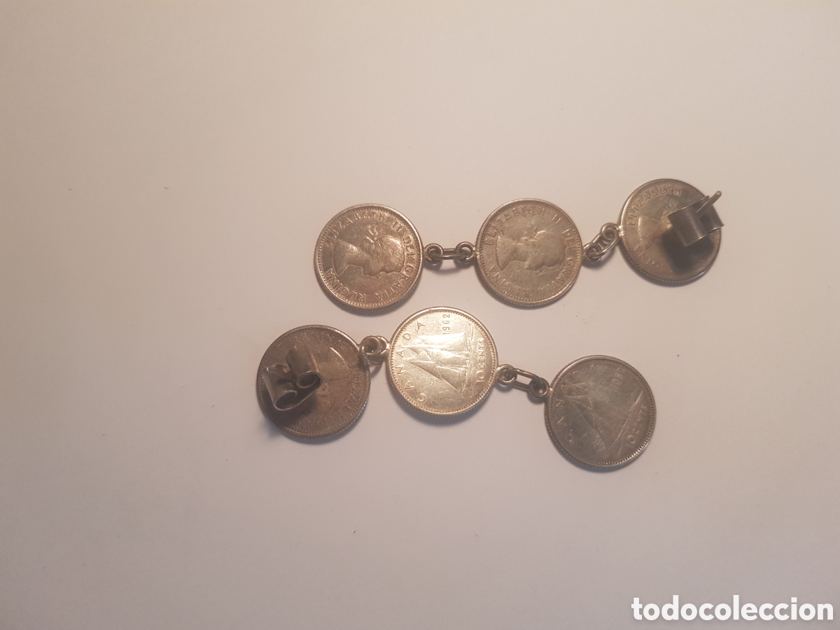 Joyeria: #1017 Juego de pendientes monedas 6,5cm - Foto 2