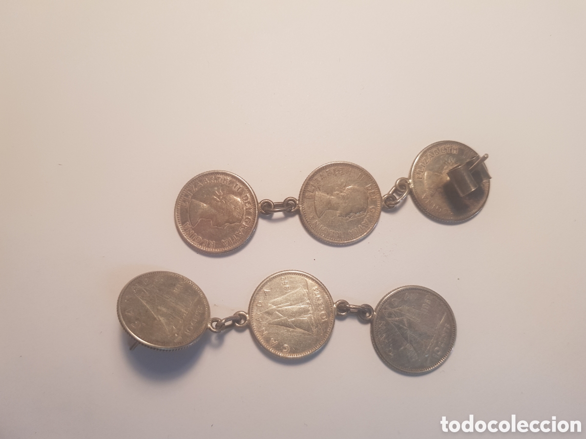 Joyeria: #1017 Juego de pendientes monedas 6,5cm - Foto 1
