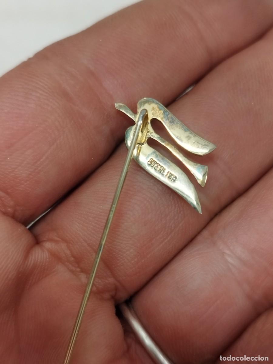 Joyeria: Antigua aguja marcada, sterling. - Foto 3