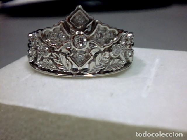 Joyeria: anillo princesa oro 18 kts y diamantes - Foto 1