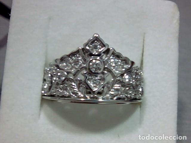 Joyeria: anillo princesa oro 18 kts y diamantes - Foto 2