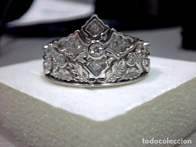 Joyeria: anillo princesa oro 18 kts y diamantes - Foto 3