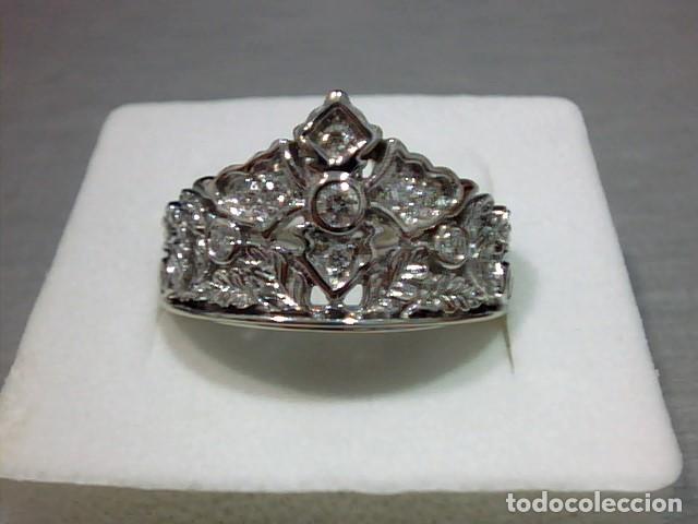 Joyeria: anillo princesa oro 18 kts y diamantes - Foto 4