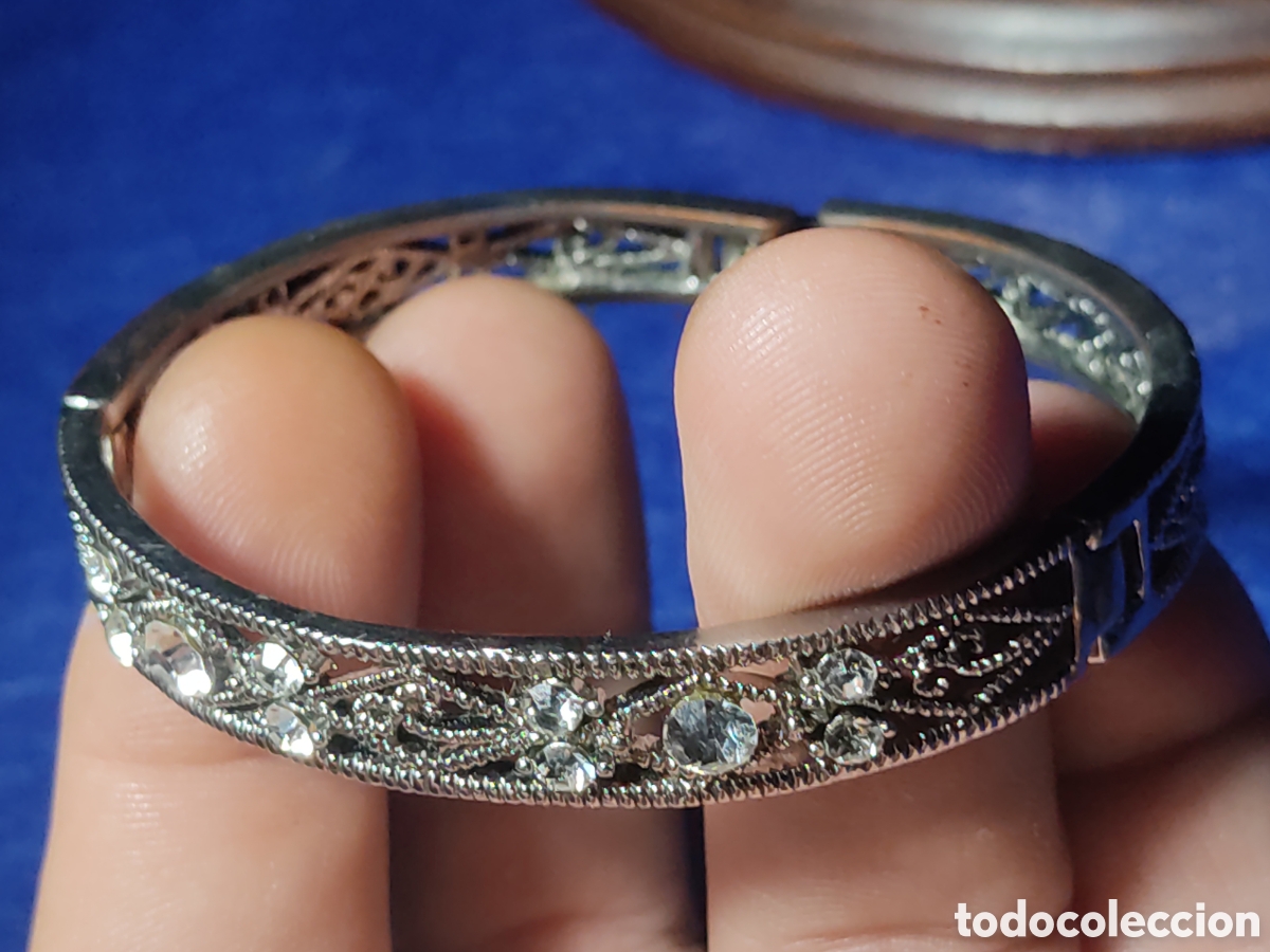 Joyeria: Pulsera plateada con circonitas. - Foto 2