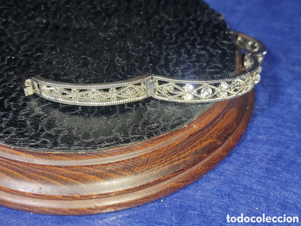 Joyeria: Pulsera plateada con circonitas. - Foto 4
