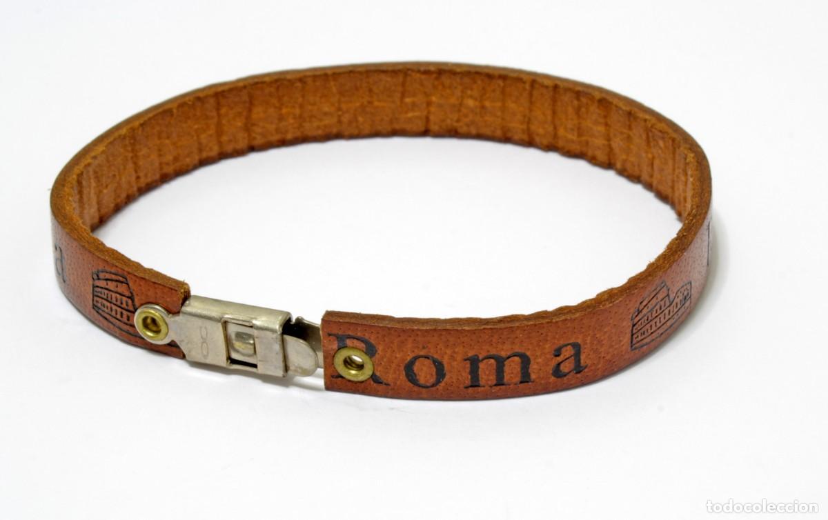 Joyeria: PULSERA DE CUERO, RECUERDO DE ROMA - Foto 1