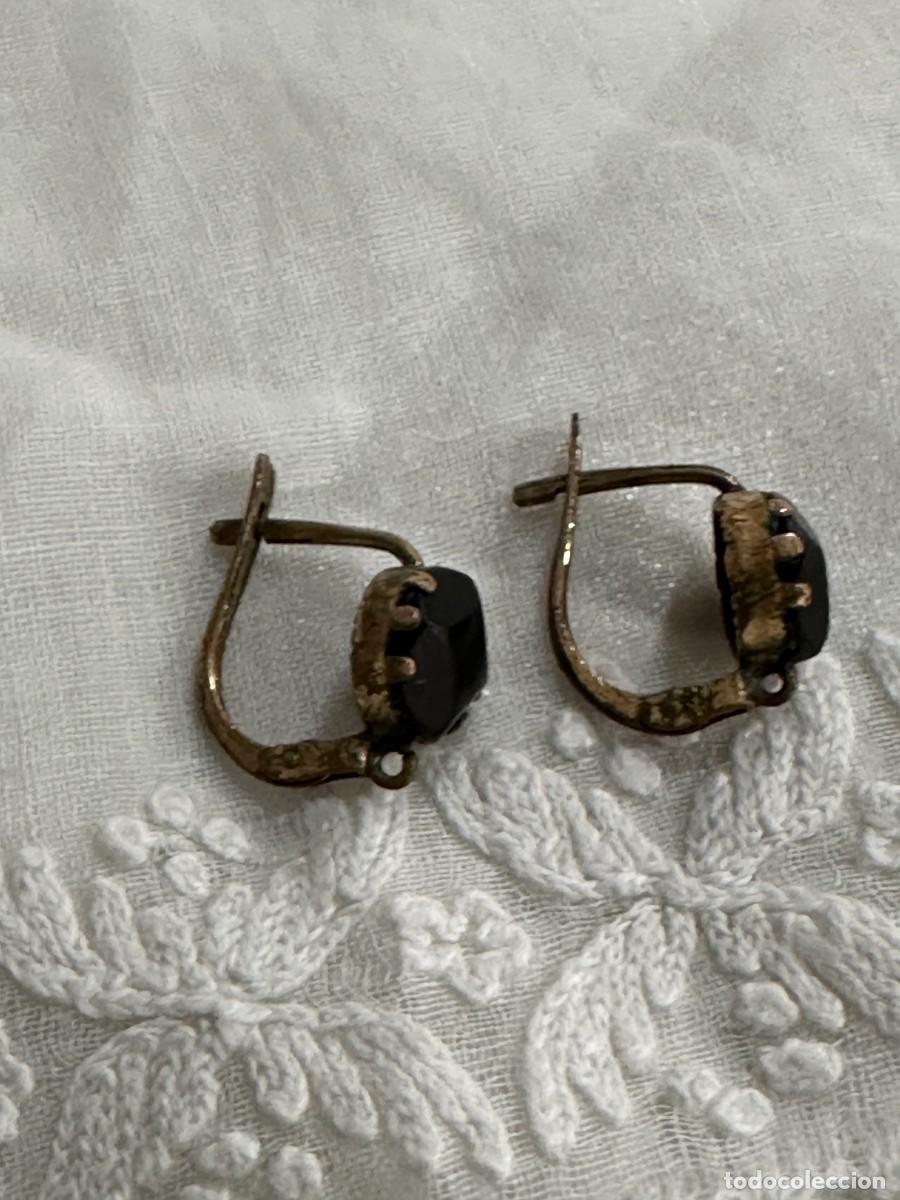 Joyeria: Dormeuses. Pendientes de bot&oacute;n negro - Foto 4