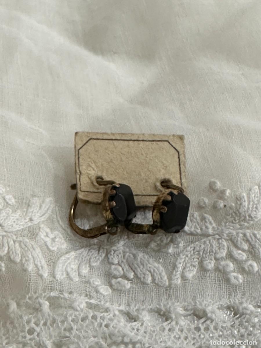 Joyeria: Dormeuses. Pendientes de bot&oacute;n negro - Foto 9