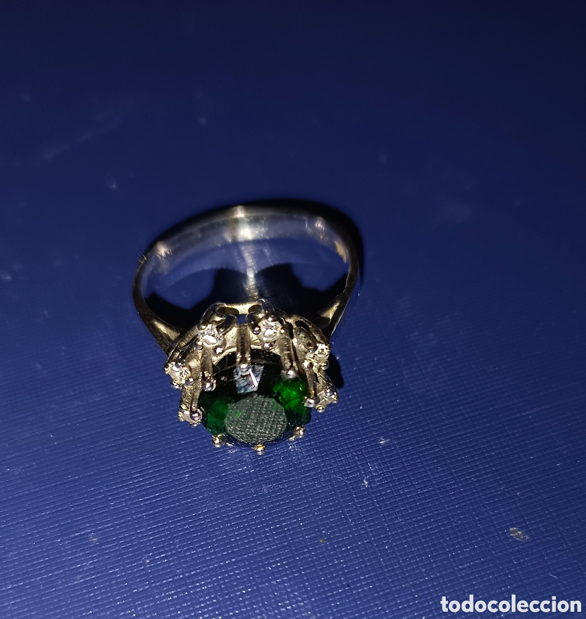 Joyeria: Anillo de turmalina verde con diamantes - Foto 2