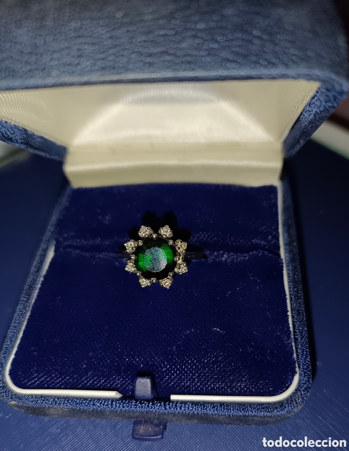 Joyeria: Anillo de turmalina verde con diamantes - Foto 6