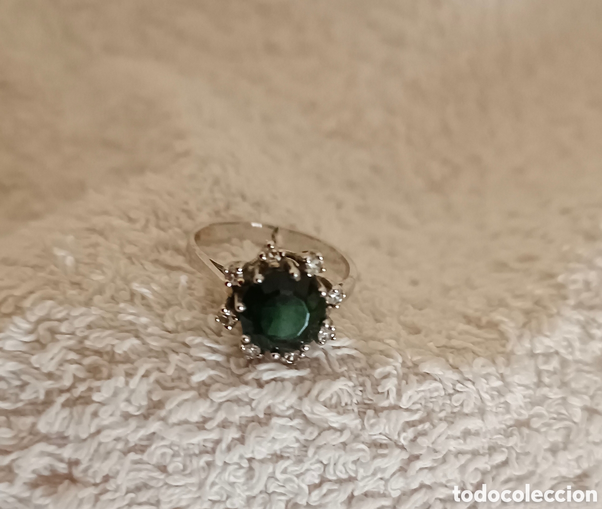 Joyeria: Anillo de turmalina verde con diamantes - Foto 7