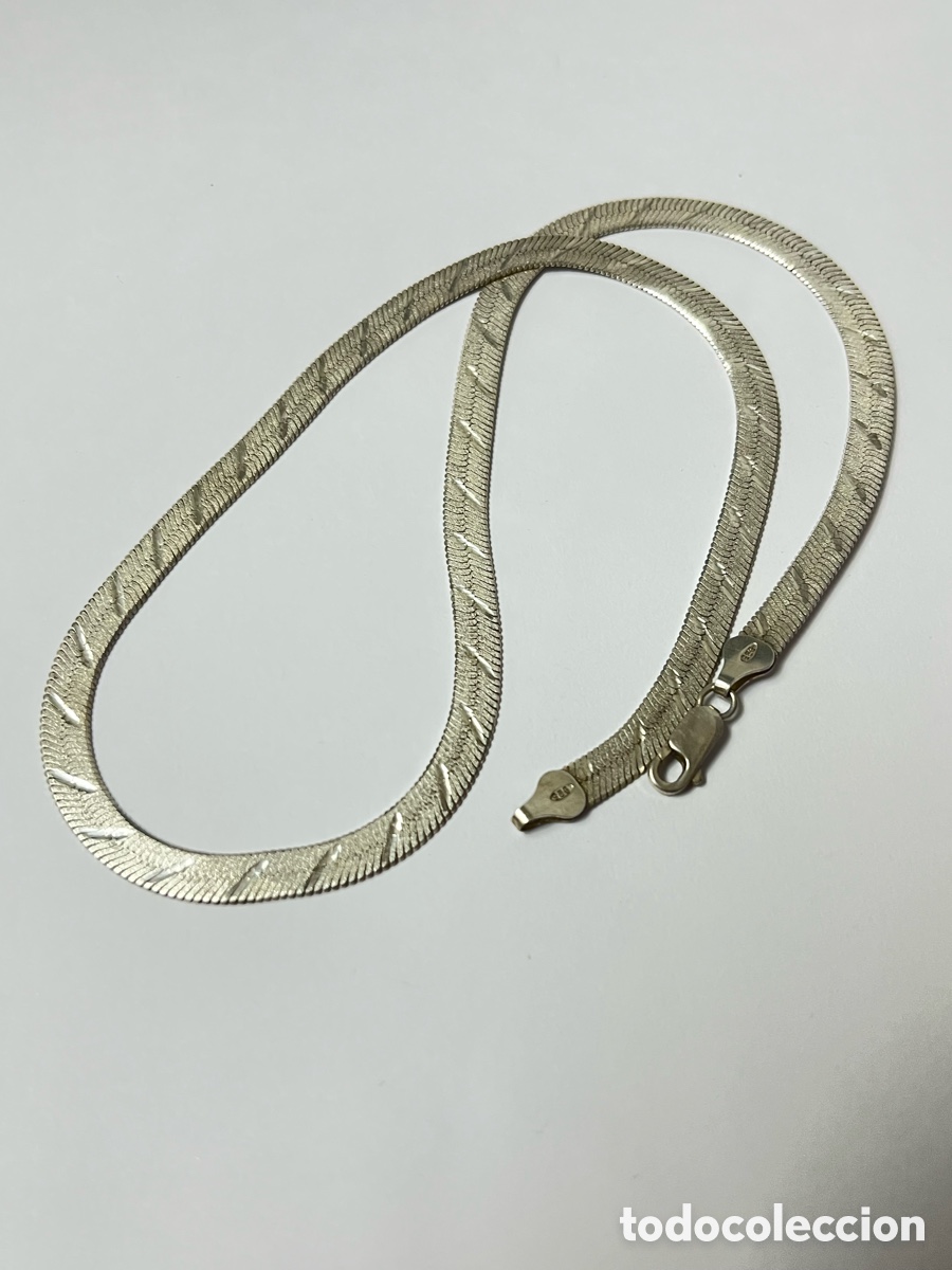 Joyeria: Cadena de plata eslabones serpiente -45cm /CA320-1 - Foto 2