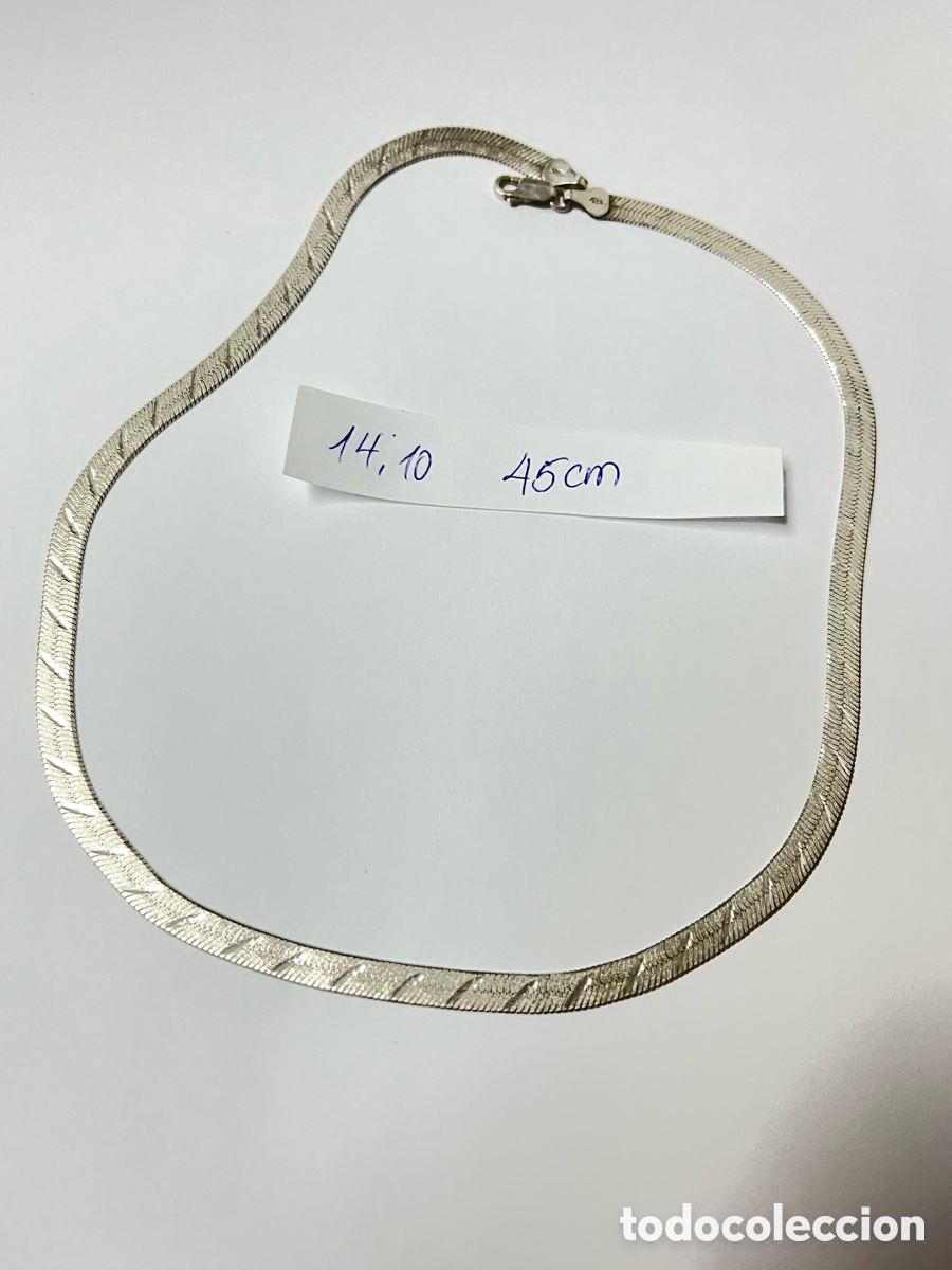 Joyeria: Cadena de plata eslabones serpiente -45cm /CA320-1 - Foto 6