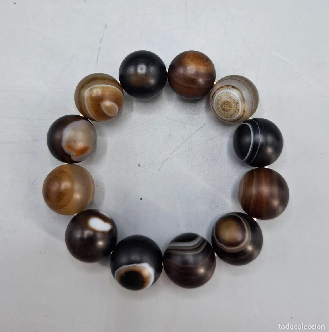 Joyeria: + PULSERA DE BOLAS CHINAS EN PIEDRA NATURAL - AGATA - Foto 3
