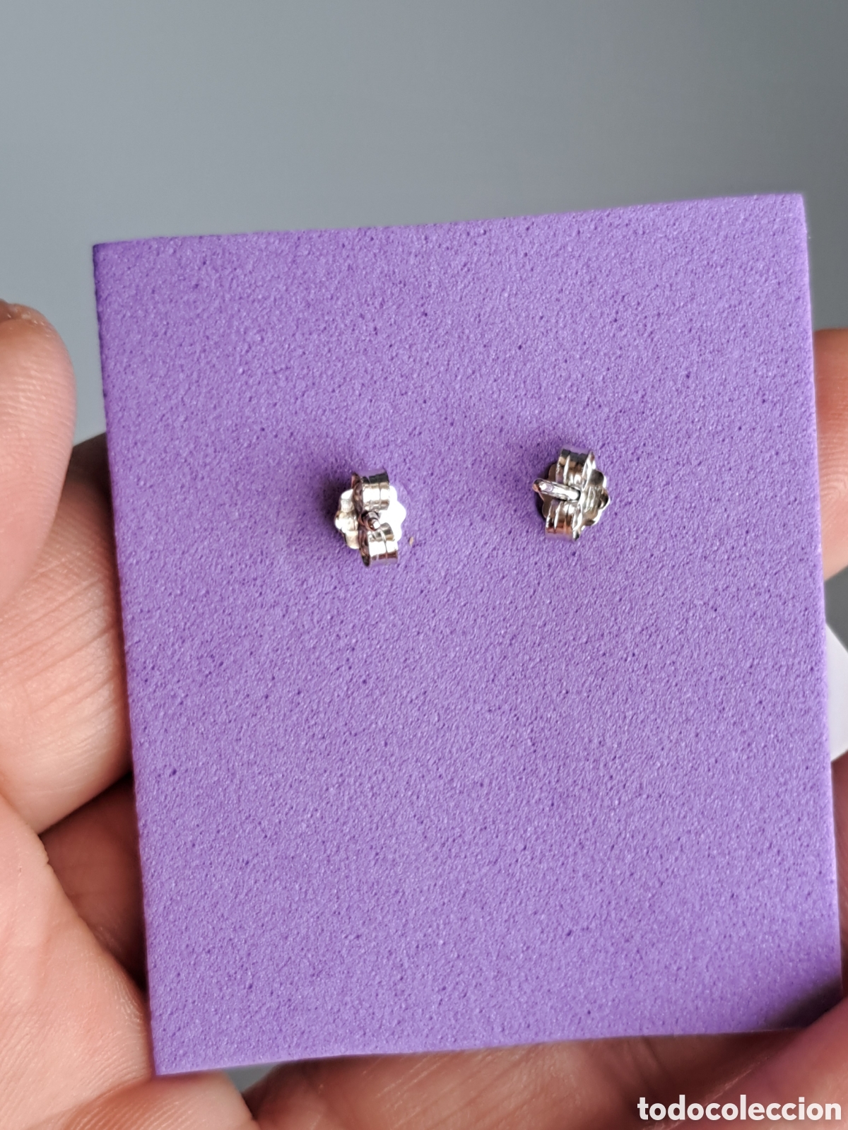 Joyeria: Pendientes de plata de ley 925 rodiada con circonitas. - Foto 10