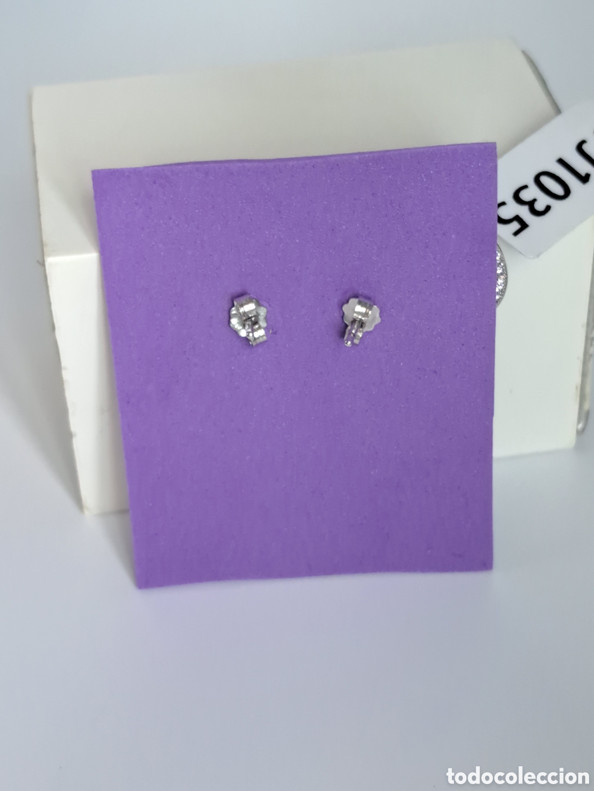 Joyeria: Pendientes de plata de ley 925 rodiada con circonitas. - Foto 12