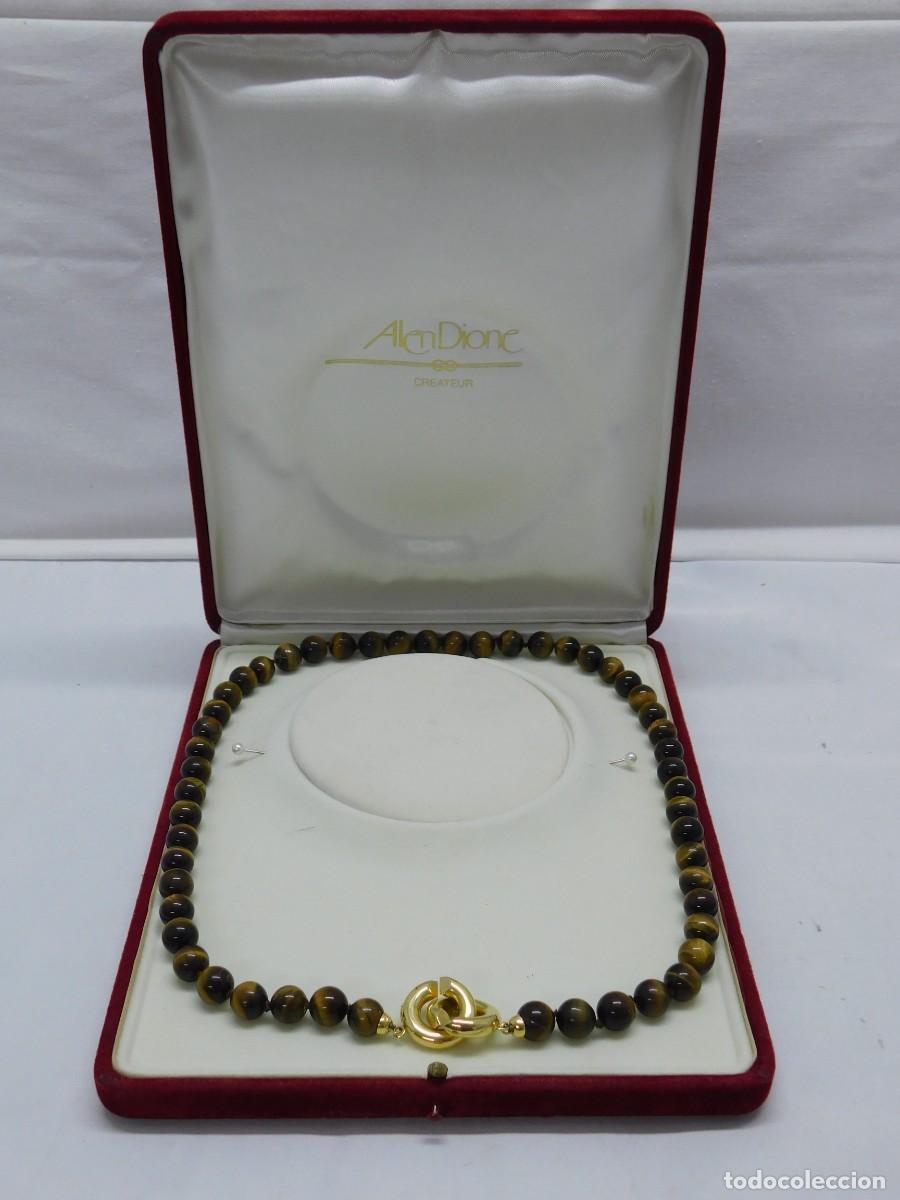 Joyeria: COLLAR OJO DE TIGRE Y ORO 18K - Foto 1