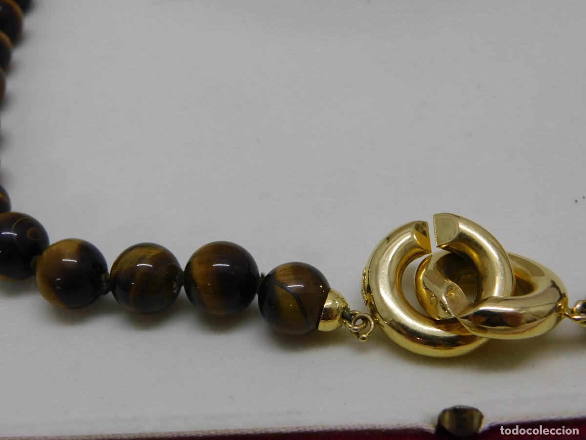 Joyeria: COLLAR OJO DE TIGRE Y ORO 18K - Foto 3