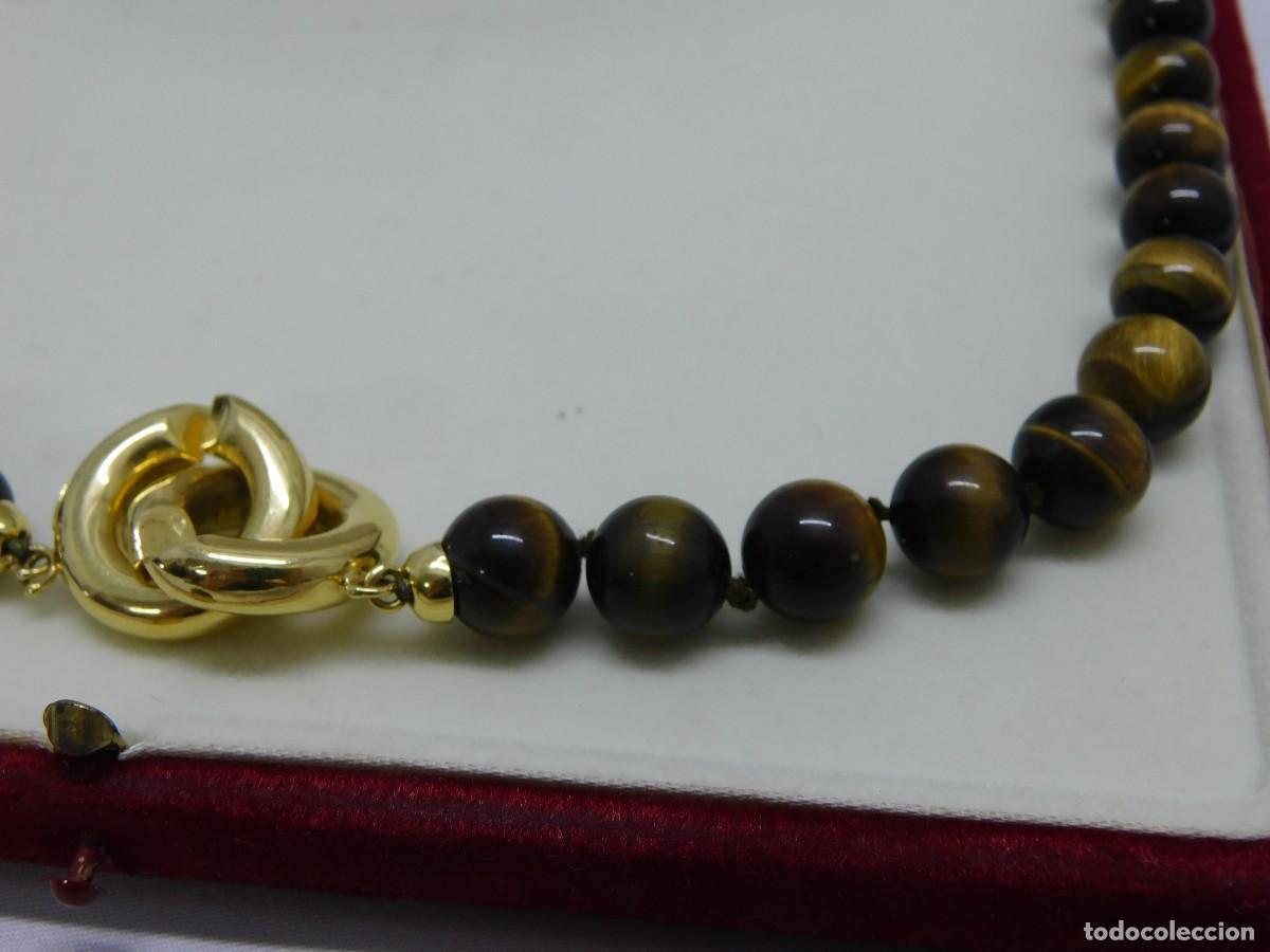 Joyeria: COLLAR OJO DE TIGRE Y ORO 18K - Foto 4