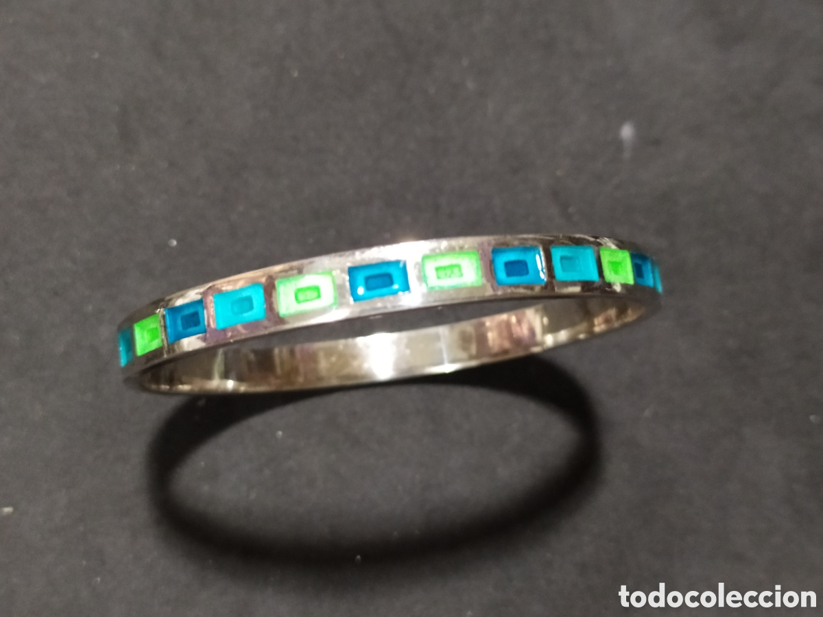 Joyeria: Pulsera de plata y esmalte. Plata 925 - Foto 3