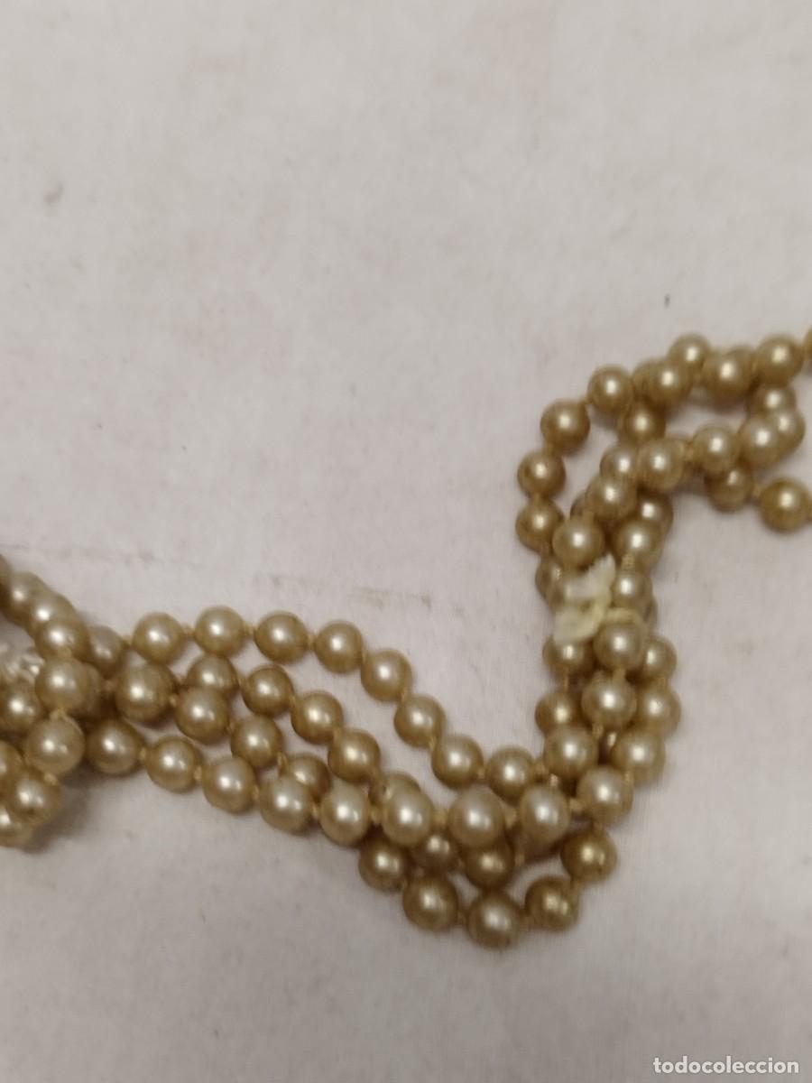 Joyeria: Antiguo collar o pulsera de perlas a identificar. - Foto 4