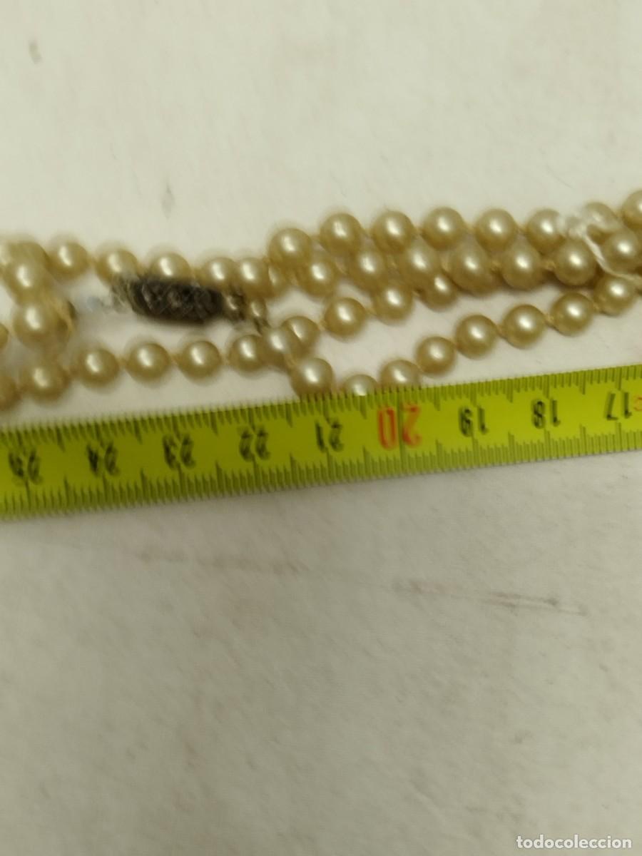 Joyeria: Antiguo collar o pulsera de perlas a identificar. - Foto 5