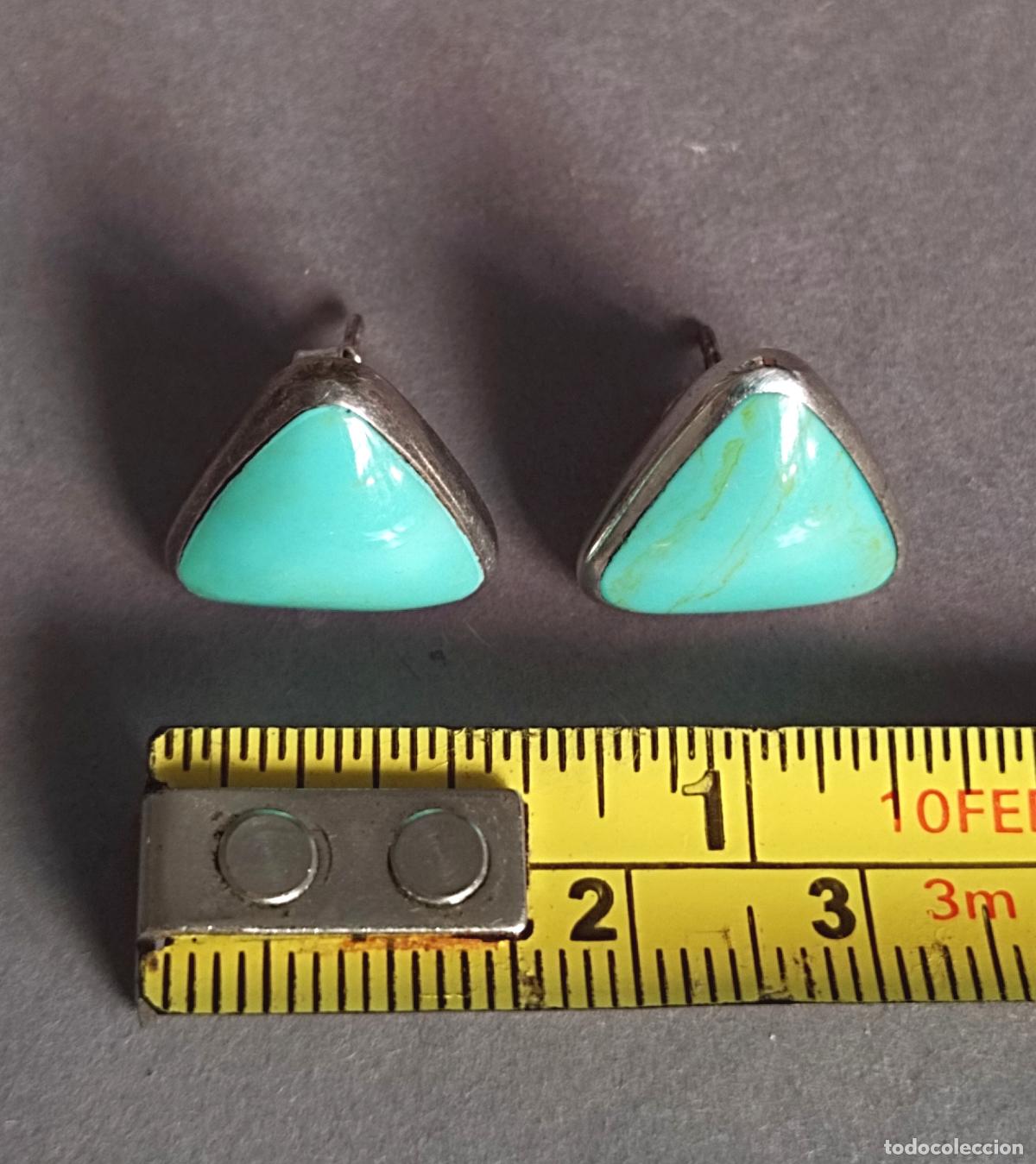Joyeria: Pendientes de plata de ley contrastada, cierre de presi&oacute;n. - Foto 3