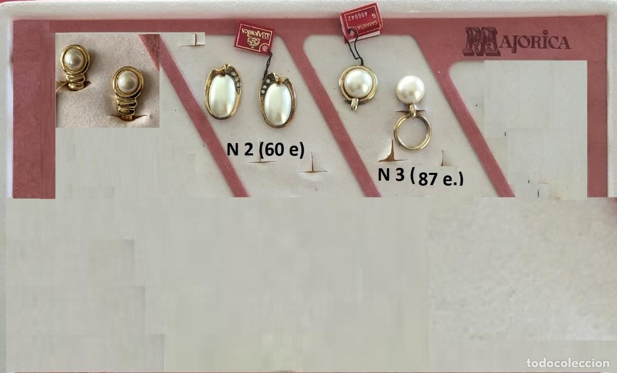 Joyeria: Pendientes con perlas Majoricas - Foto 1