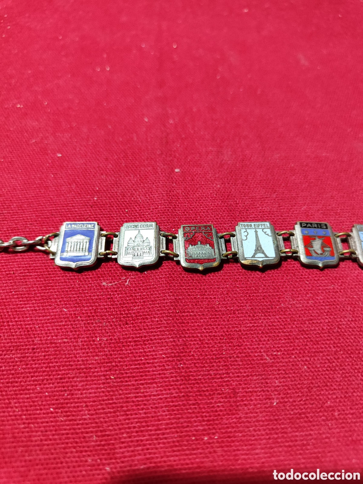 Joyeria: Original pulsera plateada con los monumentos de Paris - Foto 2