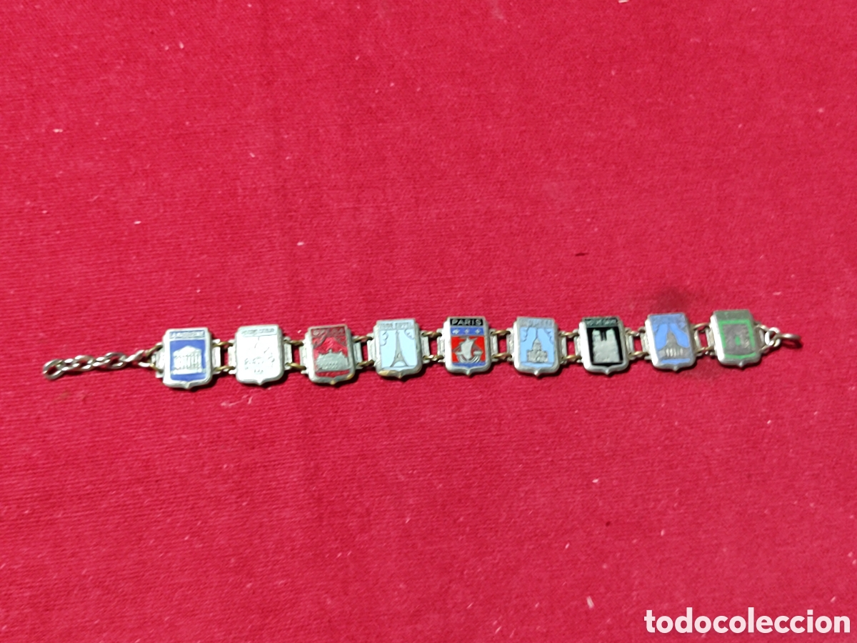 Joyeria: Original pulsera plateada con los monumentos de Paris - Foto 1
