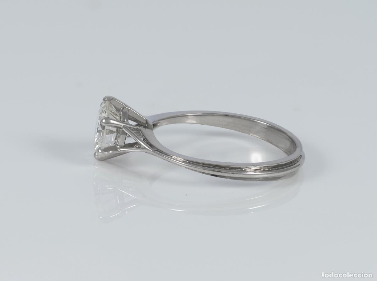 Joyeria: Anillo en oro blanco 18k con diamante 1.41 ct - Foto 9