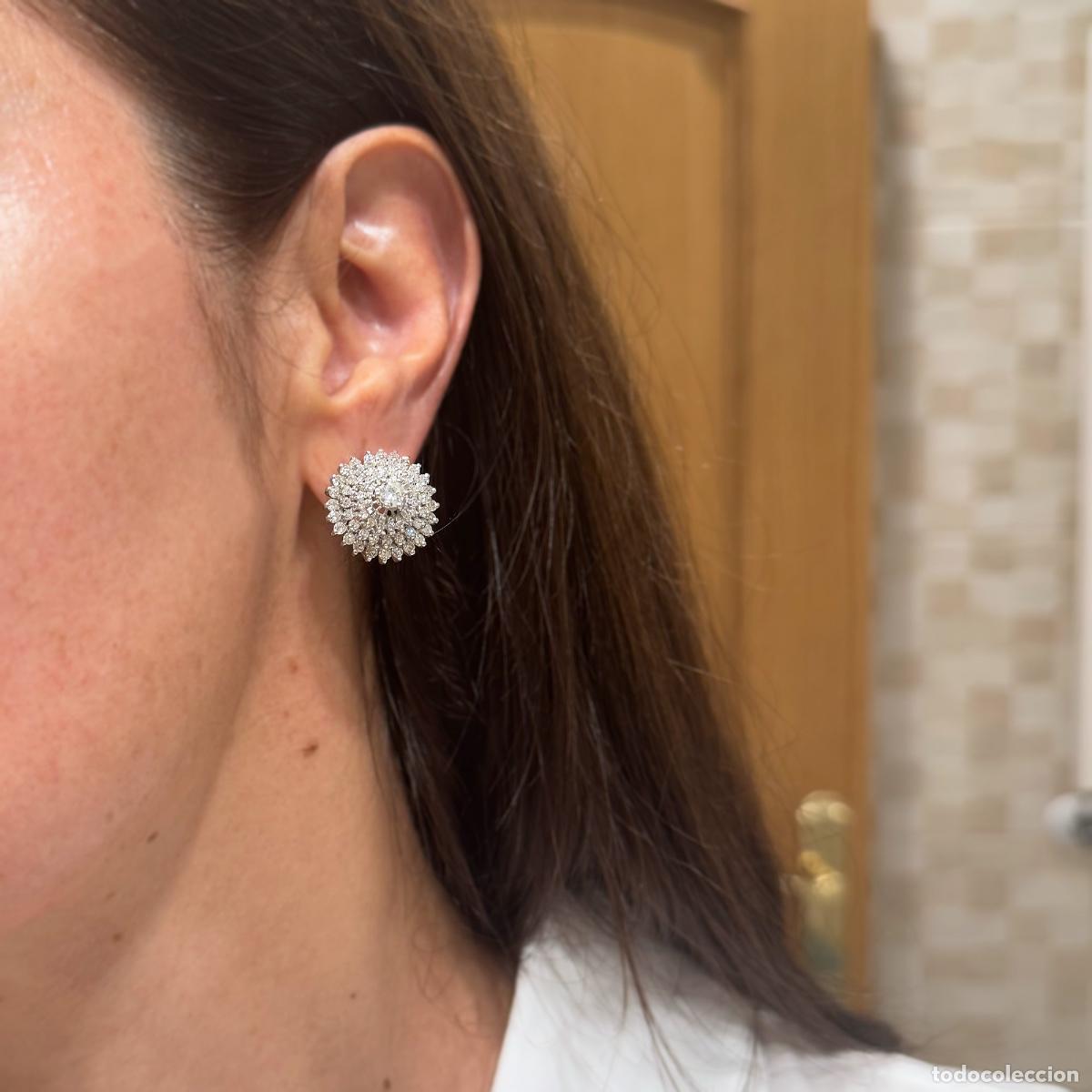 Joyeria: Pendientes en oro blanco 18k con diamantes 2.74 ct - Foto 4