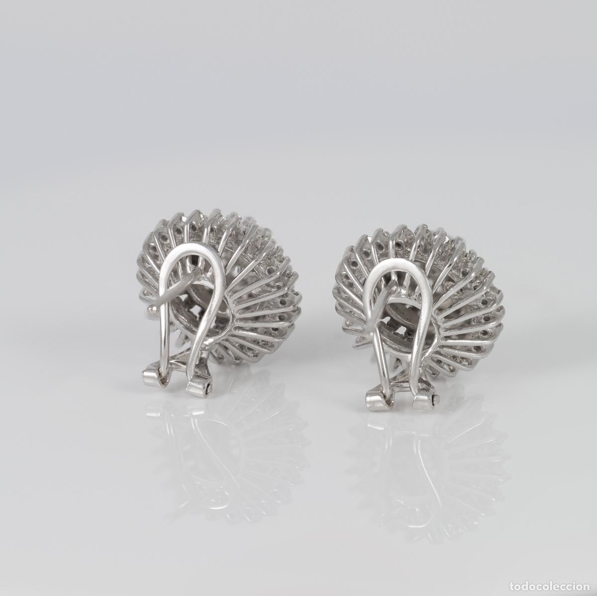 Joyeria: Pendientes en oro blanco 18k con diamantes 2.74 ct - Foto 6