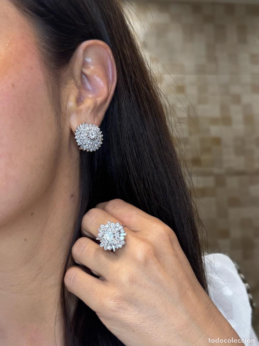 Joyeria: Pendientes en oro blanco 18k con diamantes 2.74 ct - Foto 11