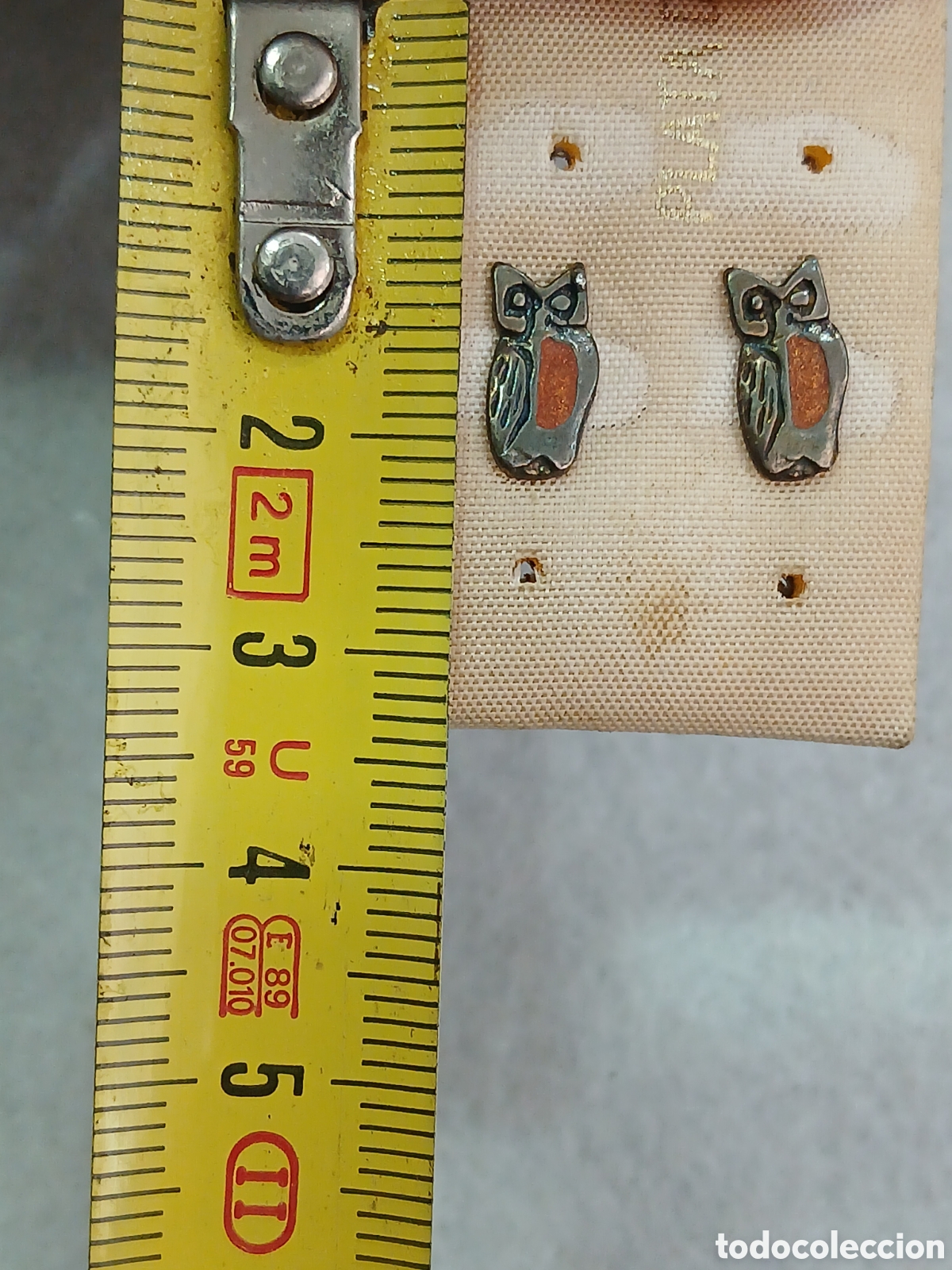 Joyeria: Pareja de pendientes b&uacute;hos plata de ley. (L54) - Foto 2