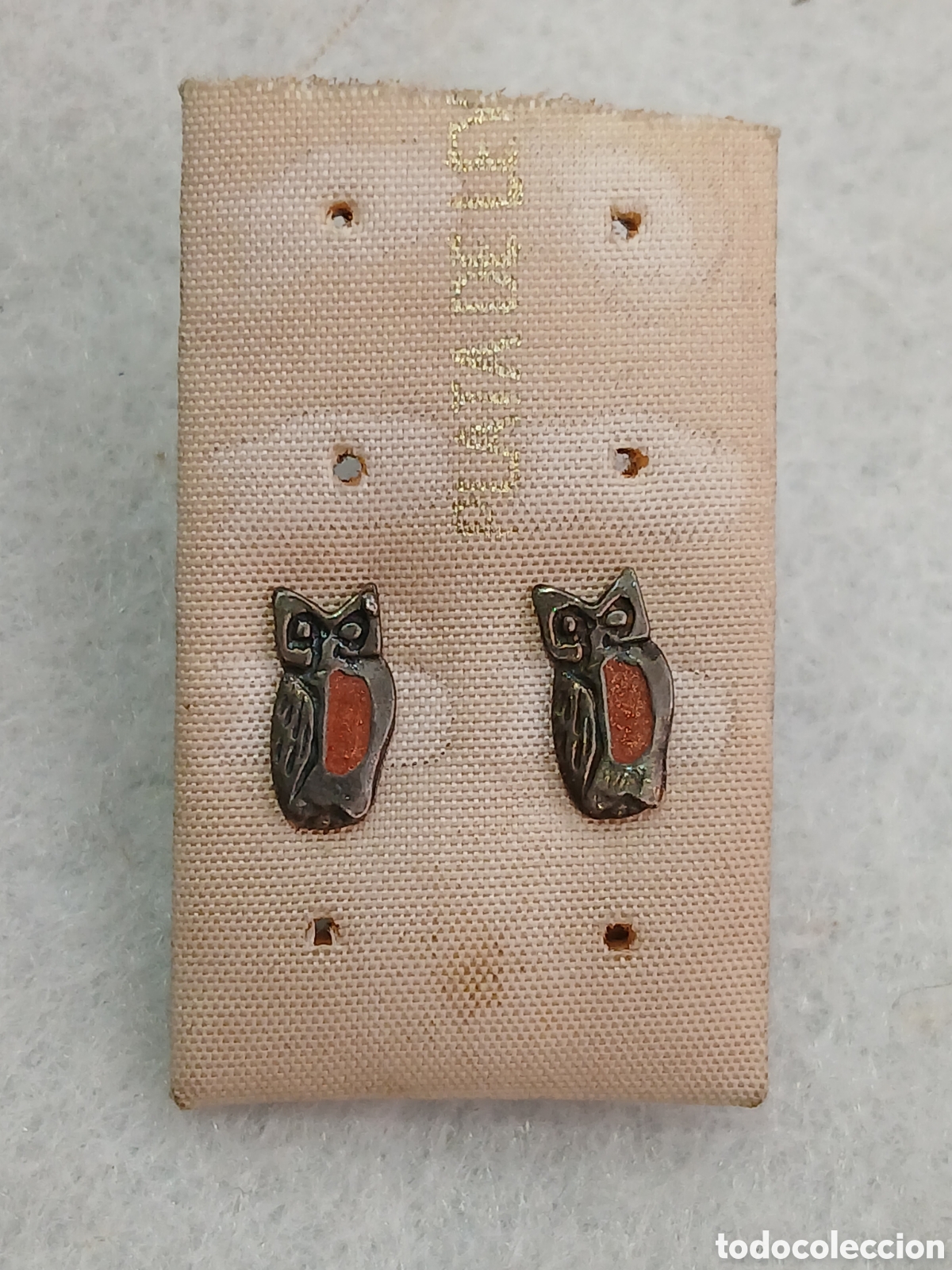 Joyeria: Pareja de pendientes b&uacute;hos plata de ley. (L54) - Foto 1