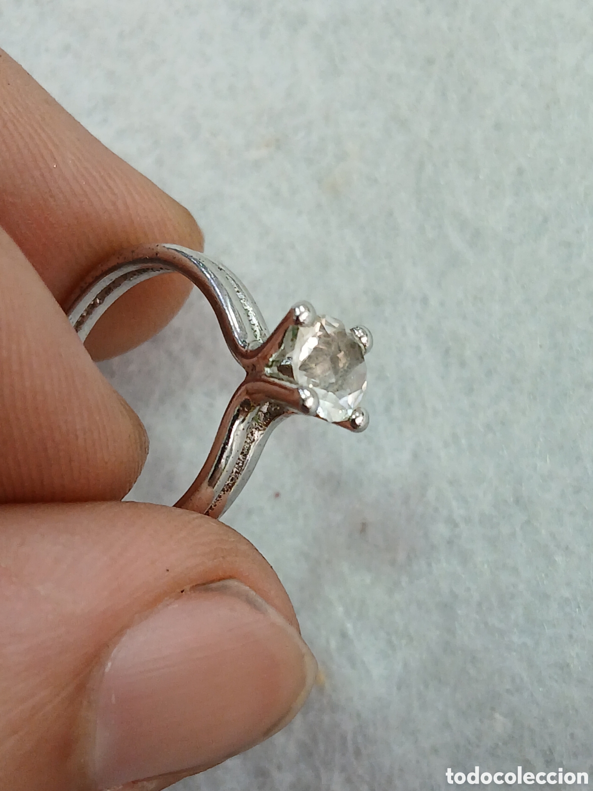 Joyeria: Anillo plata de ley con circonita. (L54) - Foto 2