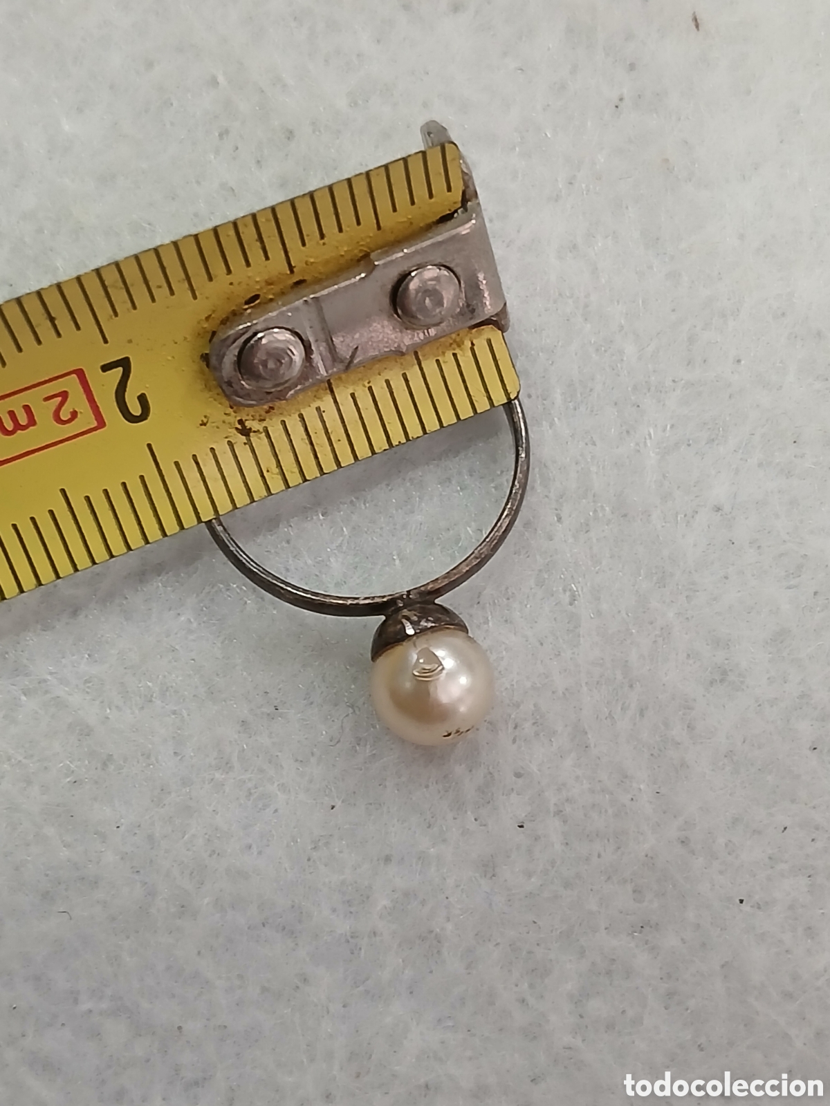 Joyeria: Anillo plata de ley y perla. (L54) - Foto 2