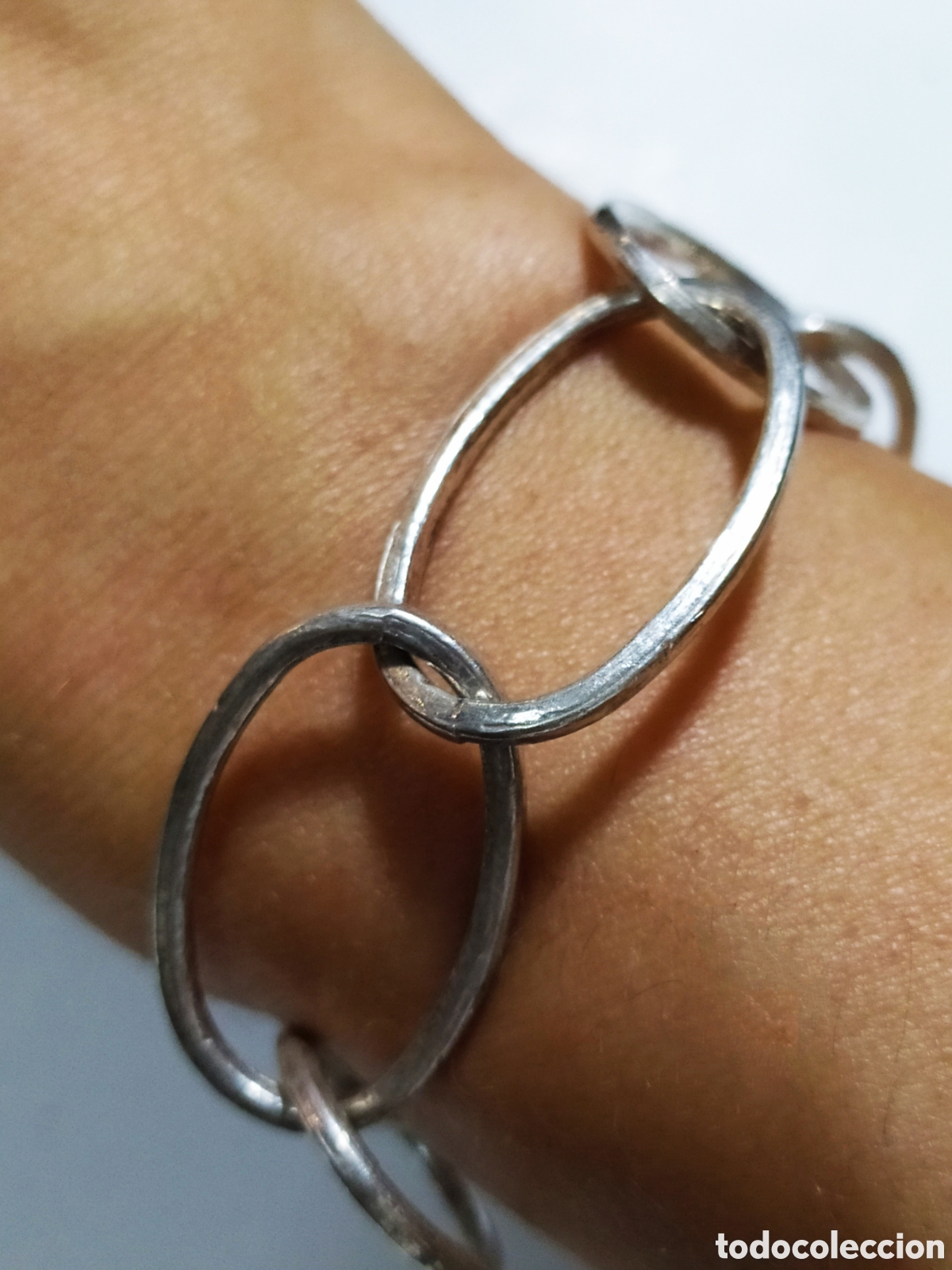 Joyeria: Pulsera de Plata Tous. Eslabones anchos. 925 - Foto 2